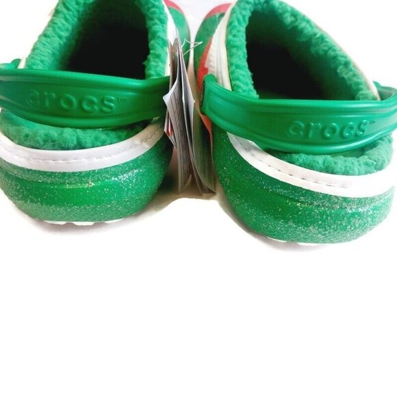 Crocs Classic Lined Holiday Slip On Clog Shoes Mens 10 Womens 12 Sandals - Picture 6 of 8